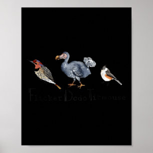 Poster Pássaro Sutil Dodo Titmouse