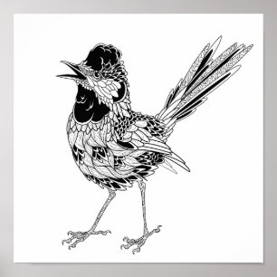 Pôster Pássaro - Tatuagem 2