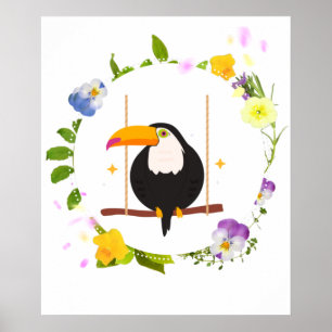 Poster Pássaro Toquino Bonito
