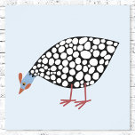 Poster Pássaro-voador<br><div class="desc">Uma galinha guineense fofa e peculiar para fazendeiros, amantes de pássaros e qualquer outra pessoa!</div>