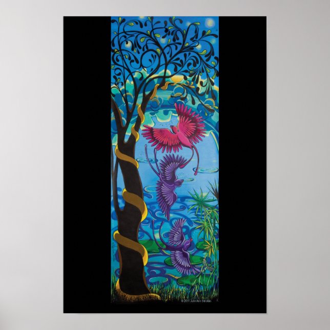 Pôster Pássaros chuvosos às 6:30 (Frente)