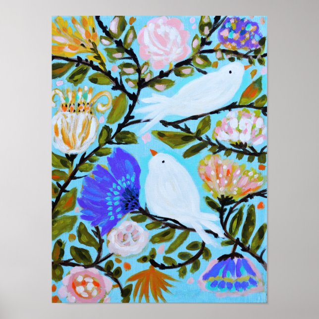 Pôster Pássaros de Amor II (Frente)