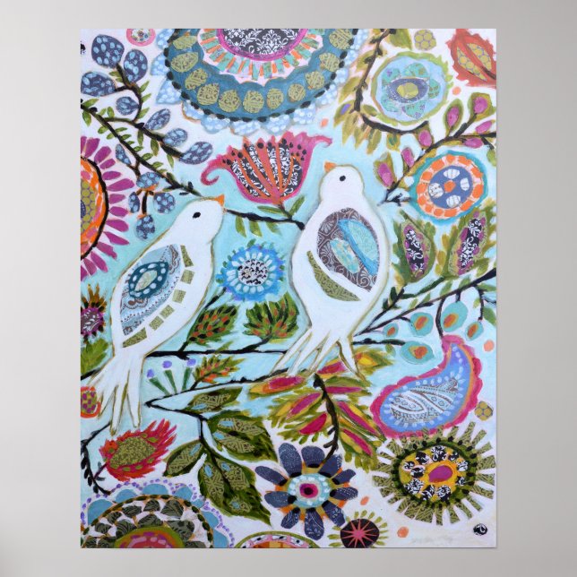 Poster Pássaros de Papel I (Frente)