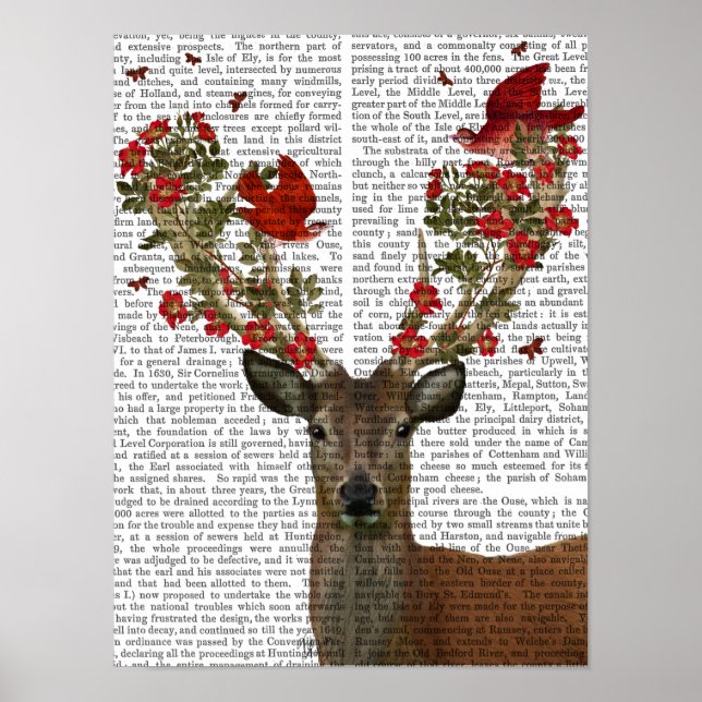 Poster Pássaros Deer and Love (Frente)
