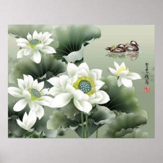 Poster Pássaros do Amor em Pond em Play