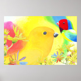 Poster Pássaros Fantásticos