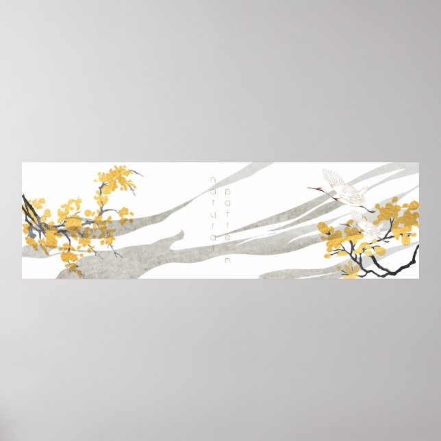 Poster Pássaros japoneses (Frente)