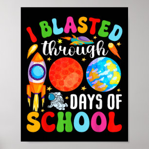 Poster Passei Por 100 Dias De Escola 100 Dias Até