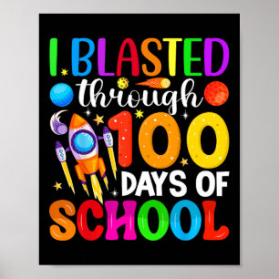Poster Passei Por 100 Dias De Espaço Escolar 100 Dias