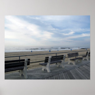 Pôster Passeio à beira mar do parque NJ de Asbury
