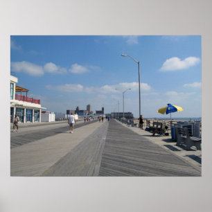 Poster Passeio à beira mar e lojas do parque NJ de Asbur