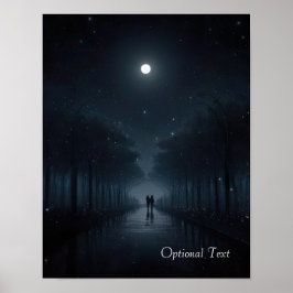 Poster Passeio à Meia-Noite Personalizável no Cartaz ao L