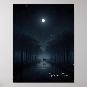 Poster Passeio à Meia-Noite Personalizável no Cartaz ao L