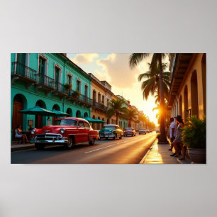 Poster Passeio ao Pôr do Sol no Velho Havana