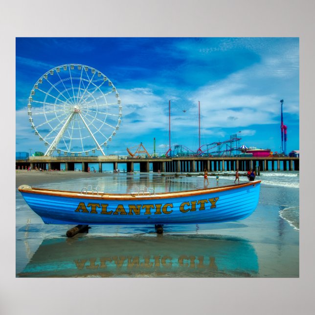 Poster Passeio Cênico da Cidade do Atlântico (Frente)