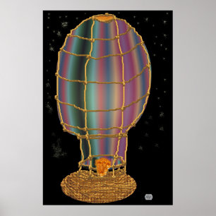 Pôster Passeio da meia-noite do balão