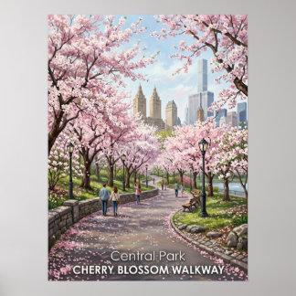 Poster Passeio das Cerejeiras no Central Park