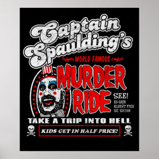 Poster Passeio de Assassinato do Capitão Spaulding