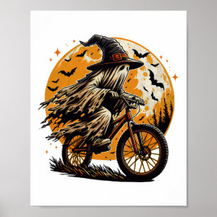Poster Passeio de Ciclismo de Montanha Fantasma no Hallow