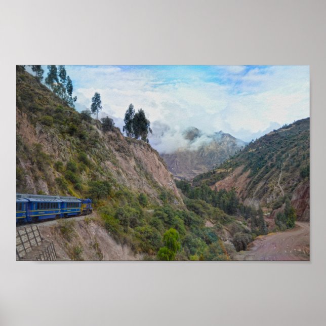 Poster Passeio de comboio para Machu Picchu, Peru (Frente)