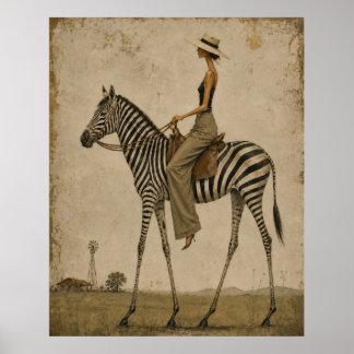 Poster Passeio de Domingo em uma Zebra