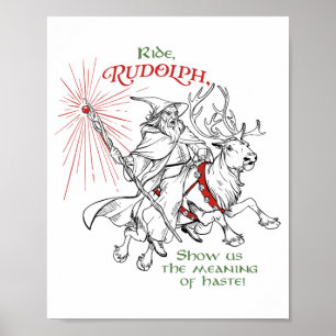 Poster Passeio Divertido do Mago de Natal Rudolph Mostra-