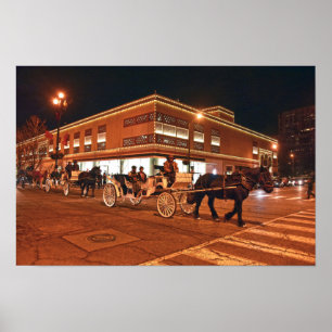 Poster Passeios de Carruagem da Plaza, Kansas City, Misso