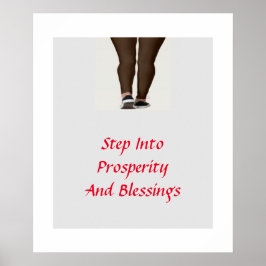 Poster Passem À Prosperidade E Bênçãos