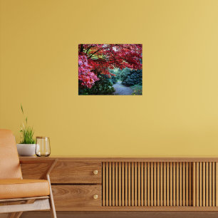 Poster Passo Colorida do Jardim de Outono