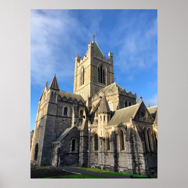 Poster Passo da Catedral de Dublin Irlanda Cristo (Frente)