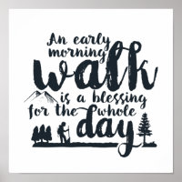 Passo da Manhã da Cotação de Caminhada Inspiracion