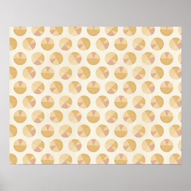 Poster Passo Geo Sudoeste | Padrão do Círculo Laranja (Frente)