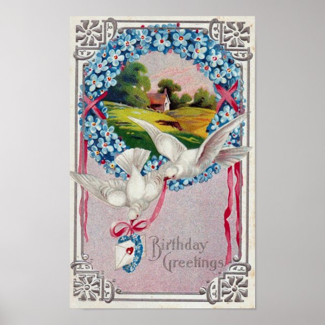 Poster Passos de Aniversário Postados em 1910 (Frente)