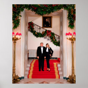 Poster Passos de Natal O Presidente Donald Trump & Melani