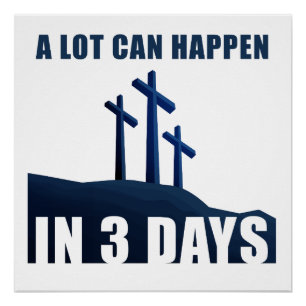 Pôster Passover Páscoa Cruz de Jesus - Muita coisa pode a