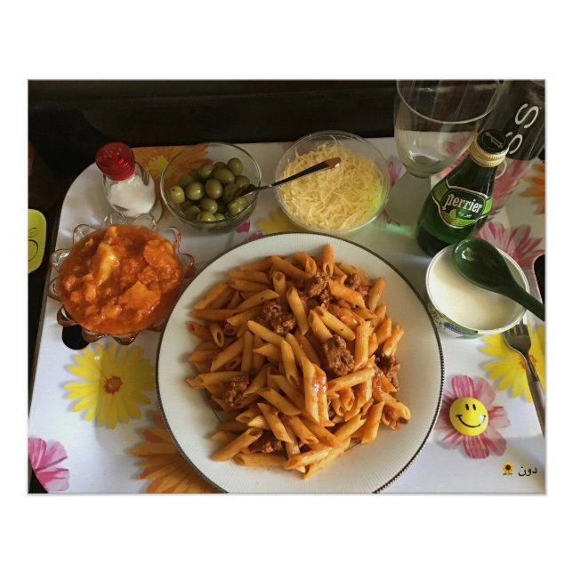 PÔSTER PASTA EM UMA BANDEJA (Frente)