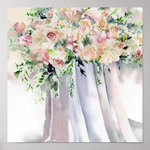 Poster Pastas Suaves, Buquê 1 em Cascata Bridal,
