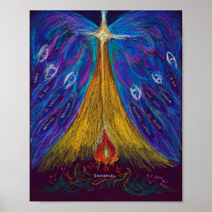 Poster Pastel do óleo de Immanuel por Christina Wert,