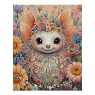 Pôster Pastel Floral Adorable Fantasy Primavera Amigo