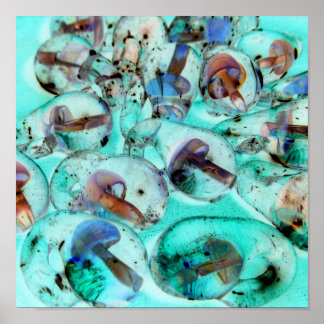 Pôster Pastel Glass Mushroom Art de Nicole Seaton