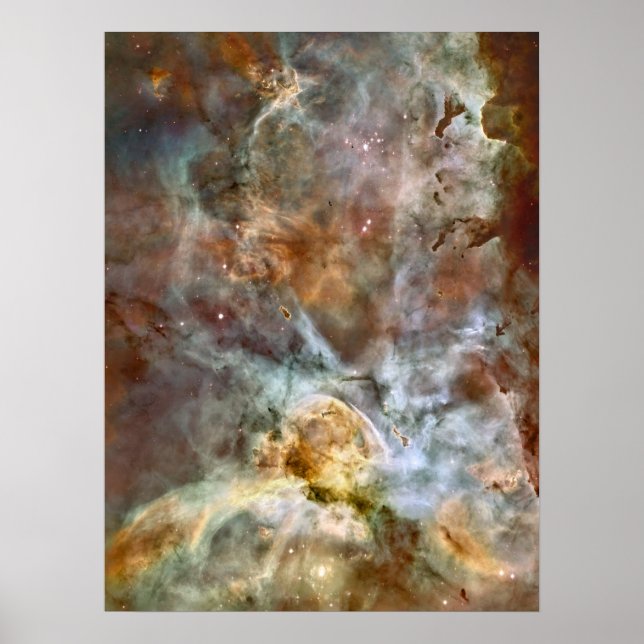 Poster Pastel Marble na Nebulosa Carina (Frente)
