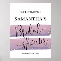 Pastel Mauve Celestial Chá de panela Bem-vindo