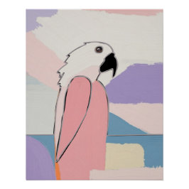 PÔSTER PASTEL PARROT