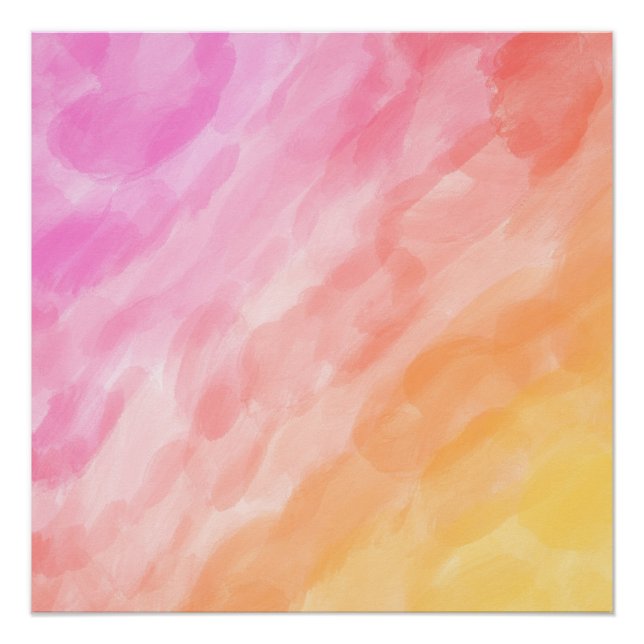 Pôster Pastel pintado com aquarela (Frente)