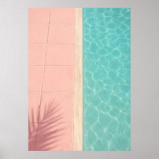 Poster Pastel Poolside Geometry – Minimal Summer