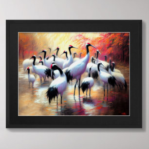 Poster Pastel Que Desenha Comida De Gruas De Coroa Vermel