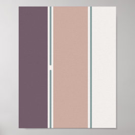 Poster Pastel Stripes-2 – Minimal Vertical Stripe Art
