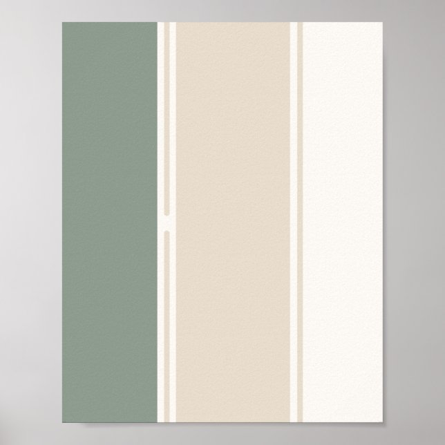 Poster Pastel Stripes Variation 2 – Simple and Sleek (Frente)