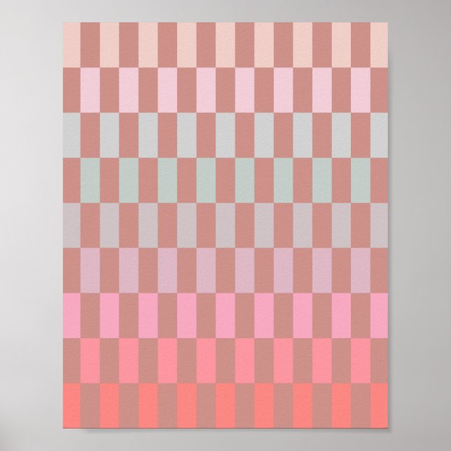 Poster Pastel Suave Stripes 03 Cinnamon (Frente)
