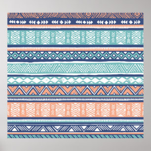 Poster Pastel tribal Navajo: padrão perfeito.